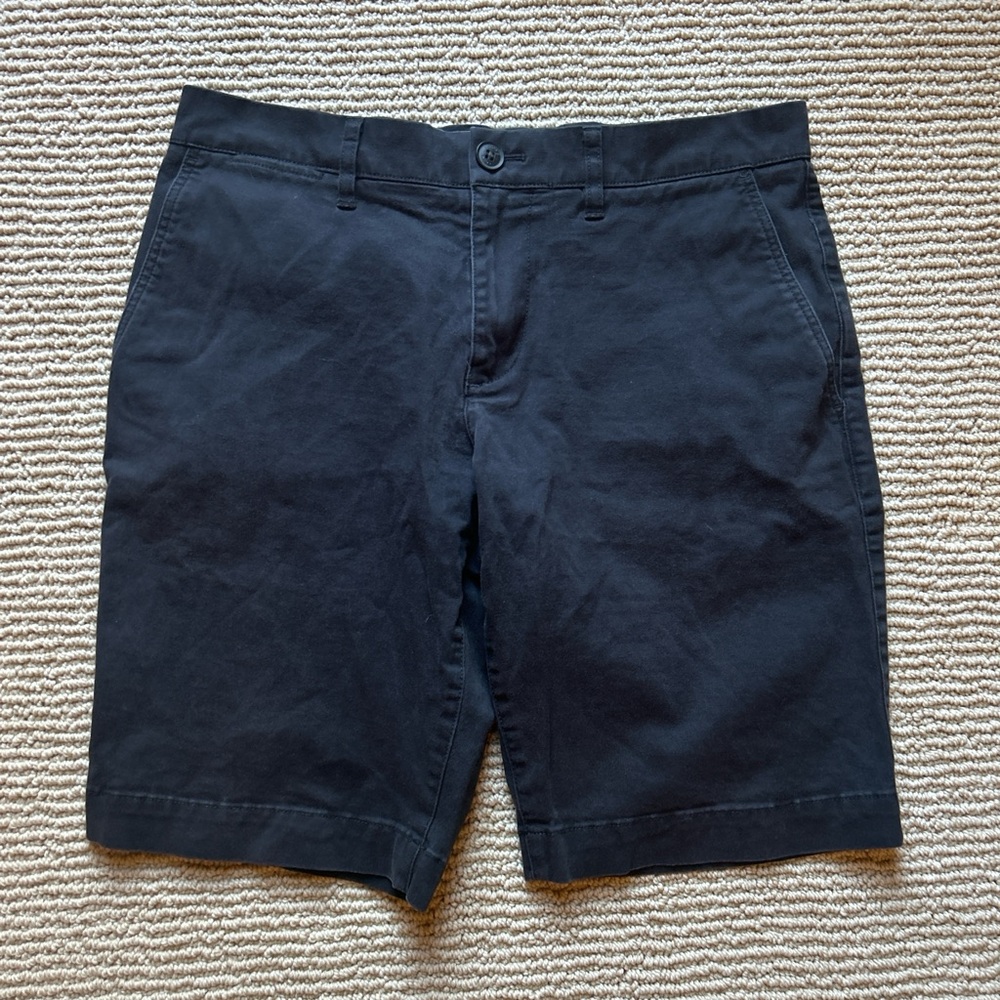 Lacoste Men's Navy Flat Front Shorts
